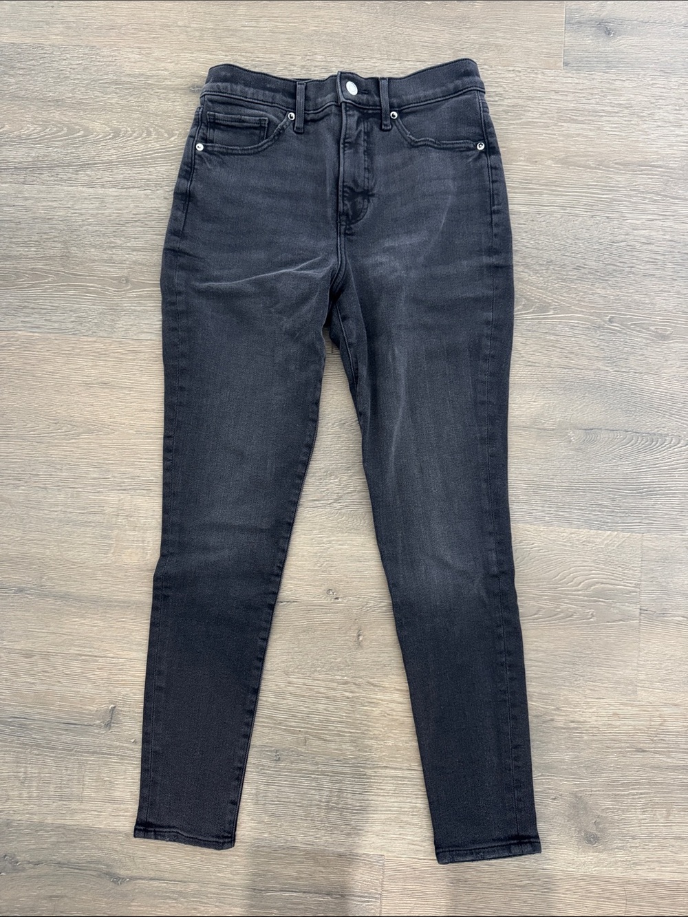 Express Women's High Rise Skinny Jeans Faded Black Size 4